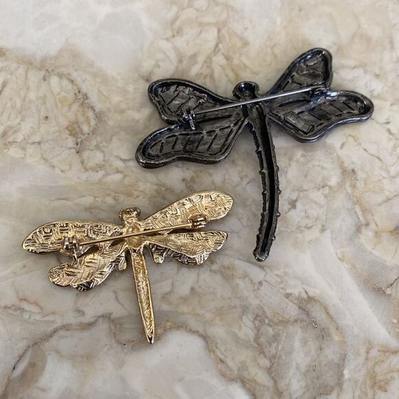 Two Dragonfly Brooches - Picture 5 of 7